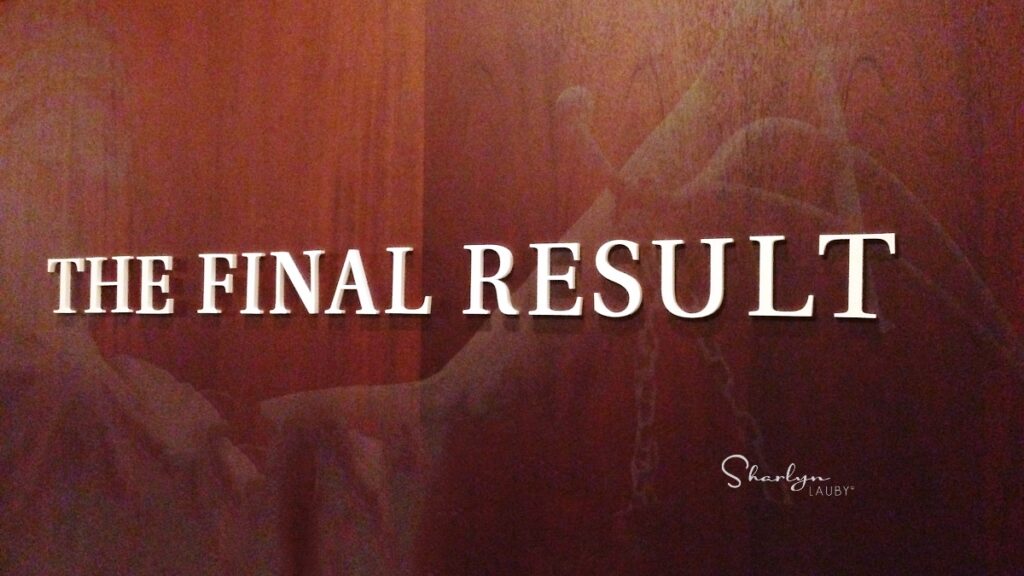 wall sign final result like decision making