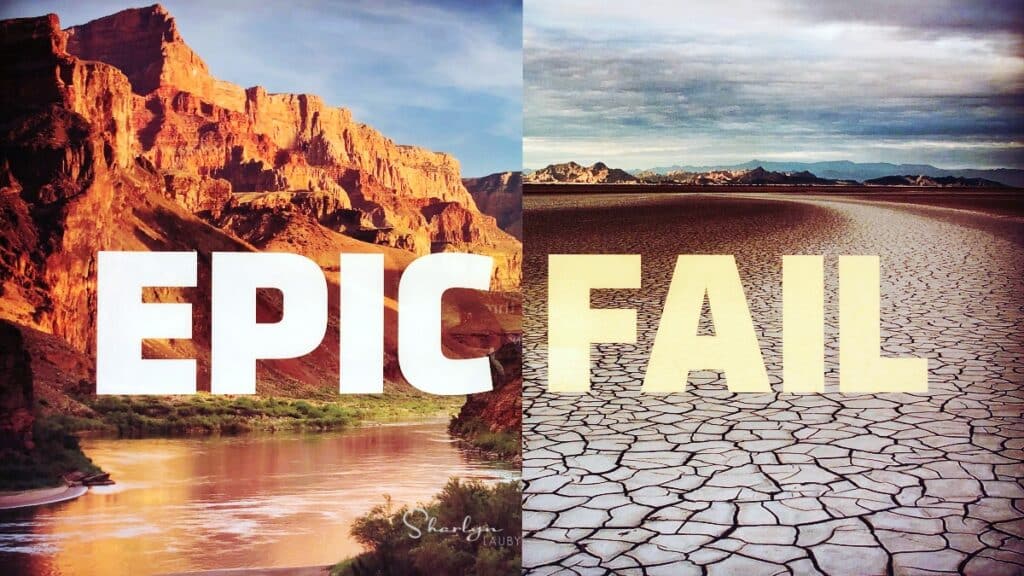 wall sign epic fail showing failure of environment manager